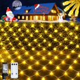 thumbnail image 2 of Luces de malla de red Enchufe UE/EE. UU. 110 V y transformador de 24 V Decoración de Año Nuevo 3x2 m Decoración de bodas Luces de hadas luces de exterior, 2 of 5