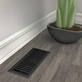 thumbnail image 6 of Imperial RG3440 Montezuma Decorative Floor Register, 4 x 12-Inch, Black Iron, 5 Count, 6 of 7
