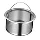 thumbnail image 3 of Colador de fregadero de cocina Filtro de alimentos Colador de drenaje fácil de limpiar con mango Fregadero 430 Acero altura 4cm, 3 of 9