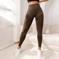 thumbnail image 7 of Resicozy 3D Cellulite Leggings Womens Compression High Waisted Compression Leggings Butt Lifting Workout Leggings Brown M, 7 of 7