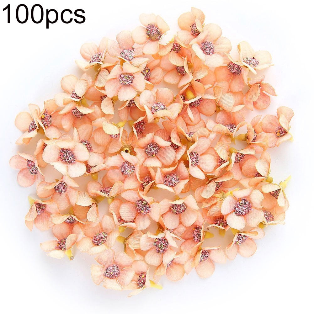 Details about   100Pc Mini Artificial Flowers Small Daisy Heads Wedding Party Decor Bouquet 