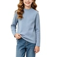 thumbnail image 5 of YUANxueke Boys Cotton Tee Shirts Casual Long Sleeve Crewneck Basic Solid Color Soft Comfy T-shirts for 4-16 Years, 5 of 8