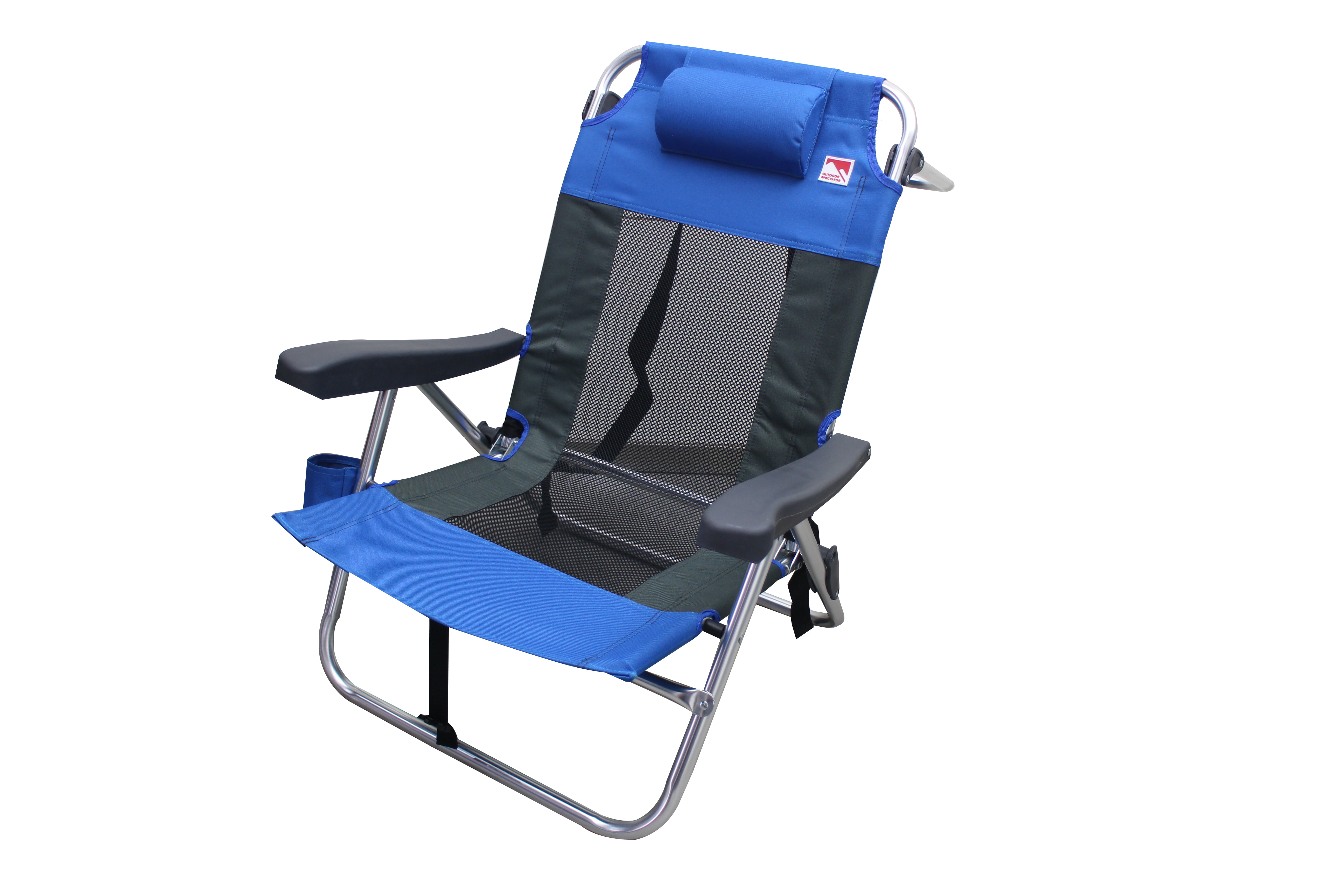 Outdoor Spectator Multi Position Flat Folding Mesh Ultralight Beach Backpack Beach Chair 2 Pack Blue Walmart Com Walmart Com