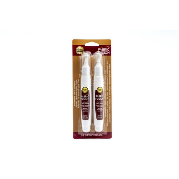 Aleene's Fabric Fusion Permanent Fabric Adhesive 0.63 fl oz Pen 2 Pack, Permanent fabric adhesive