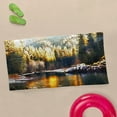 thumbnail image 4 of CafePress - River Frost - Large Beach Towel, Soft 30"x60" Towel with Unique Design, 4 of 4