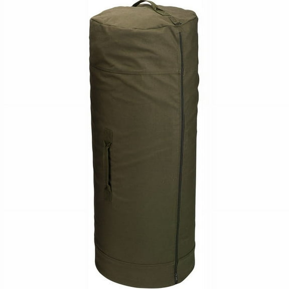 Rothco 2299 Canvas Duffle Bag with Side Zipper, Olive Drab - 30 x 50 in.