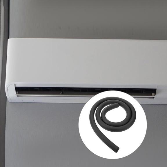 OUNONA  2 Pcs Insulation Rubber Covers for outside Hose Outdoor Pipe Black