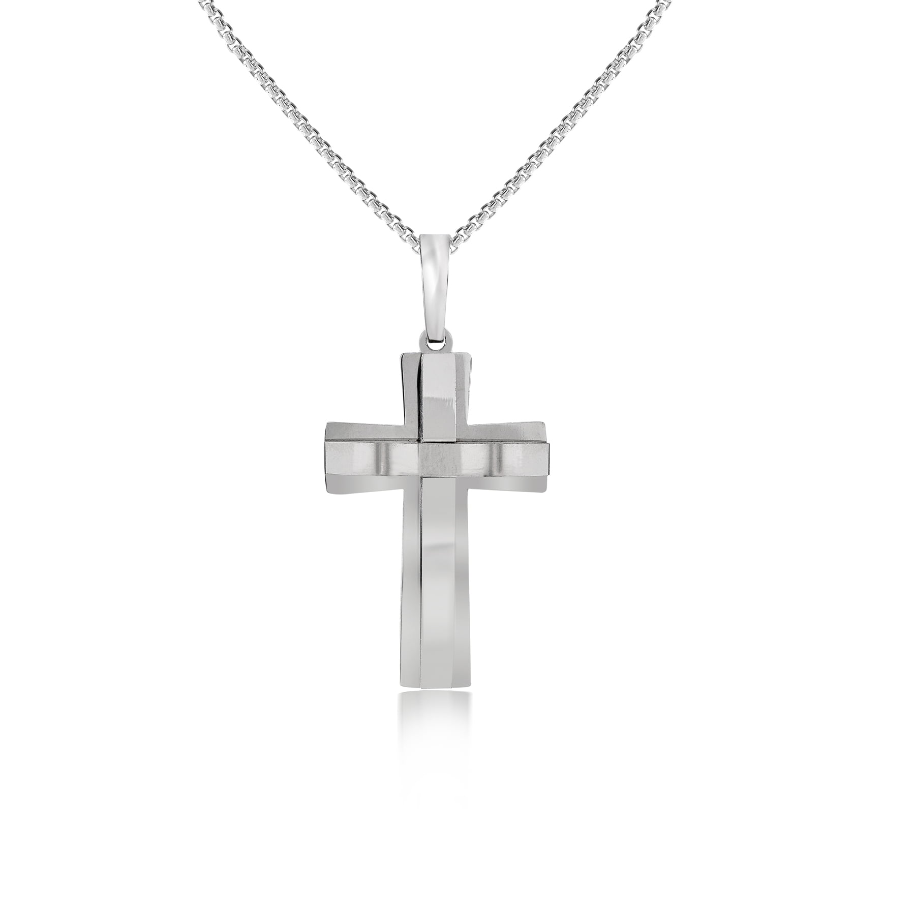 Minimalist Cross Necklace Pendant Modern Cross Necklace Unisex