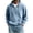 Light Blue, variant on JUUYY Men's Quarter Zip Pullover Hoodies with Pocket Loose Fit Long Sleeve Casual Half Zipper Hooded Sweatshirt Fall Winter Outfit White XL