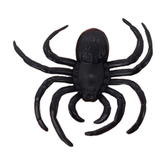 Realistic Fake Black Spider Lightweight Hollow Back Hanging Prop Lifelike Halloween Prank Decoration for Indoor Party Scene Layout