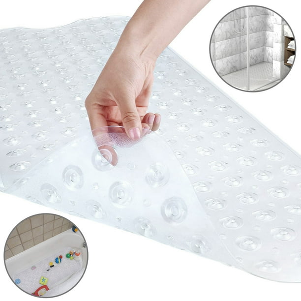 Tripumer Bath Tub Shower Mat 40 x 16 Inch Non Slip Bath Tub Mats Shower