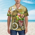 thumbnail image 4 of Haiem Watercolor Canary Bird Printed Hawaiian Shirt for Men - Men’s Casual Beach Summer Shirts - Stretch Fabric with Modern Fit-3X-Large, 4 of 9