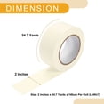 thumbnail image 4 of Cinta de pintor universal Unique Bargains - Cinta de pintura para automóviles DIY para enmascarar sin residuos - Papel crepé blanco - 2 pulgadas x 54.7 yardas, 4 of 7