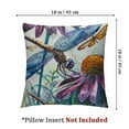 thumbnail image 4 of nygtbtfer  Botanical Dragon Floral Printed and Embellished Throw Pillow Easter Spring Decor Decoration Accent Pillow  12x12in, 4 of 7