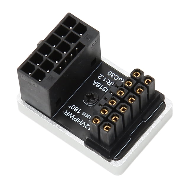 PH316A GPU PCIe U Turn 180 Degree Angle Connector Power Adapter Board For Desktop Graphics Card, 16Pin To 16Pin Connector,Male To Female Power Adapter, 600W 12V