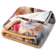 thumbnail image 4 of Custom Blanket with Photo Text Personalized Throw Blanket Customized Blanket for Her for Him Flannel Blankets Father's Day Mother's Day Birthday Valentines, Navy, 40"x50", 4 of 6