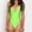 Green, variant on Babysbule Women's One Piece Swimsuit Summer Temperament Solid Color V-neck Leg Suit Swimsuit With Suspender