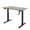 Rustic Brown, variant on UNICOO® Crank Adjustable Height Standing Desk, Game Table, Home Office Table, Computer Table with USB and Wireless Charger (NTCSET-01 - Walnut- M2)