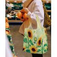 thumbnail image 6 of WIRESTER Grocery Bag Heavy Duty Reusable Foldable Groceries Tote Bag Portable And Folding Shopping Bag - Sunflowers Flowers, 6 of 7