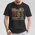 thumbnail image 2 of 1985 Original Parts T-Shirt, Vintage 39th Birthday Gift for Men Women, Retro Classic Car Enthusiast Tee, Funny Graphic Novelty Shirt, Adult Unisex Cotton Top, 2 of 3