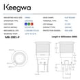 thumbnail image 6 of Keegwa (2 PCS) 19mm Latching Push Button Switch Silver Stainless Steel Metal with Ring LED Light with Wire Socket Plug Self-Locking 12V-24V 5A SPDT 1NO1NC (Green), 6 of 7