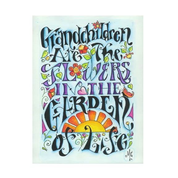 Trademark Fine Art 'Grandchildren' Canvas Art by Maureen Lisa Costello