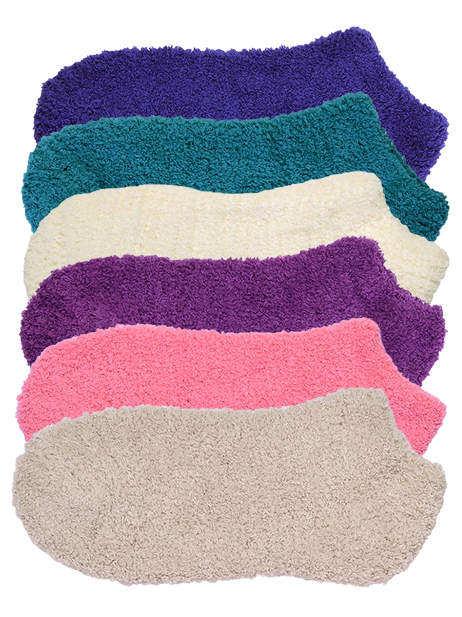 For Womens 3-10 Pairs Soft Cozy Fuzzy Socks Home Warm Striped Slipper Size 9-11 