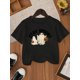 thumbnail image 1 of Boys' Halloween Graphic T-Shirt - Soft Stretch Knit Tee with Ghosts & "STaY SPooKY" Print - Lightweight everyday & party Shirt for, Teens - Machine Washable apparel, 1 of 6