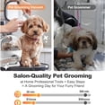 thumbnail image 2 of 6-in-1 Dog Grooming Kit, Pet Grooming Vacuum for Shedding, Dog Hair Vacuum with Clipper Nail Trimmer Grinder, Pet Brush Groomer at Home, Low Noise Cats Hair Remover, 1.5L Dust Cup, 2 of 6