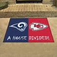 thumbnail image 2 of NFL - Rams - Chiefs House Divided Rug 33.75"x42.5", 2 of 2
