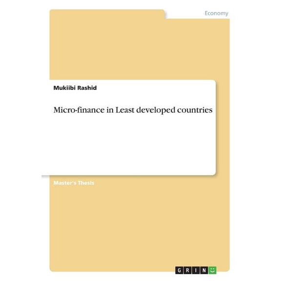 Micro-finance in Least developed countries (Paperback)