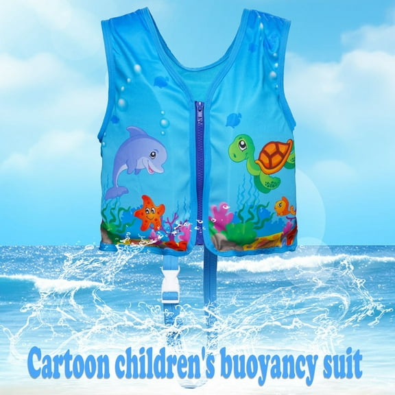 Swim Vest Life Jacket Flotation Buoyancy Swimsuit Trainer Vests Asy And Swimming Vest For Boys And Girls Buoyancy Vest For Outdoor Water Play Red One Size/(2-8 Years)