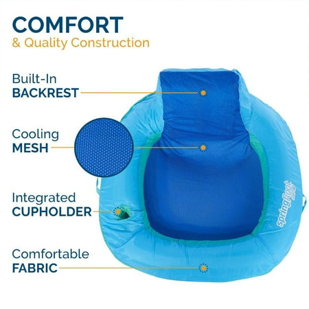 Swim Ways - Spring Float SunSeat Floating Inflatable Swimming Pool Lounge Chair