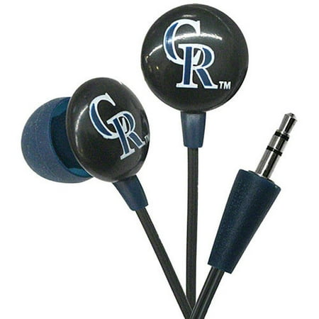 Ihip Logo Baseball Earbuds - Colorado Rockies Colorado Rockies HPBBCOLEB
