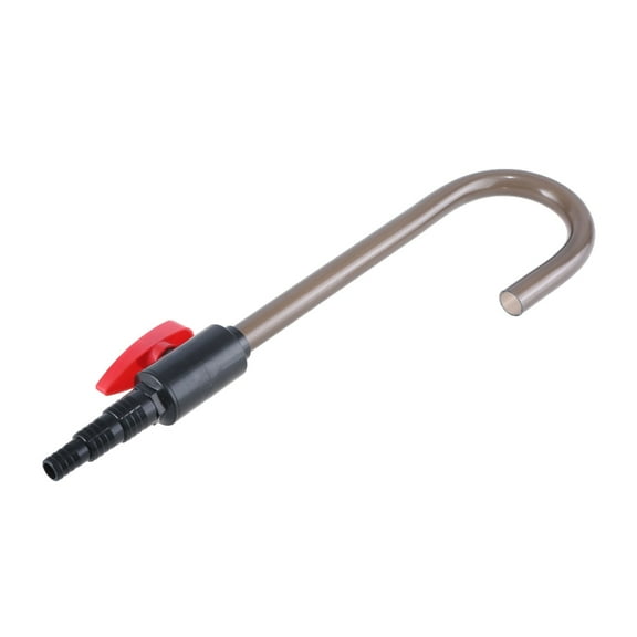 Aquarium Water Changer Hook Pipe Manual Tool for Tanks Water Exchange Tool with Hook Shape Prevents Backflow