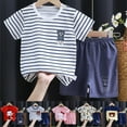 thumbnail image 5 of Gerichy Kids Summer Short Sleeve Pure Cotton Cartoon T Shirt Shorts Set Boys' Clothing Sets Girls Summer Clothes Boy T Shirt Baby Clothes Short Sleeve Set, 5 of 5