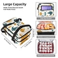 thumbnail image 3 of Arabic Teapot Double-Layered Insulated Lunch Bag with Two Compartments - Large Capacity Lunch Bags for Hand Carry - 7.1x11.4x16.1 Inches, 3 of 6