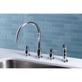 thumbnail image 5 of Kingston Brass KS8721DL Concord Widespread Kitchen Faucet With Sprayer, Polis..., 5 of 7