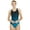 Blue/Black, variant on Sporti Checkmate Wide Strap One Piece Swimsuit, High Cut, Unpadded, Athletic (Women’s)