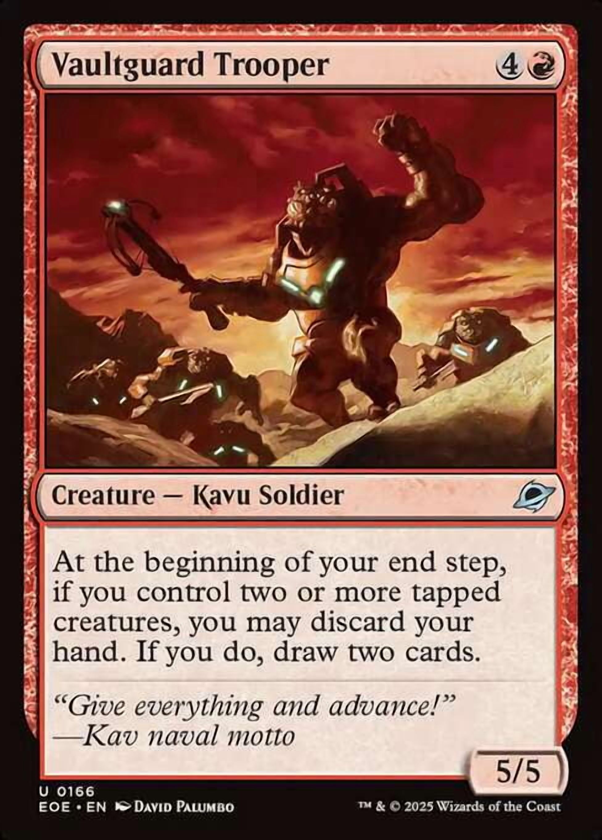 MtG Edge of Eternities Uncommon Vaultguard Trooper #166
