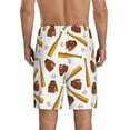 thumbnail image 5 of Salouo Baseball Sport Pattern Men's Sleep Pajama Shorts,Pajama Bottoms Elastic Waistband Sleep Pajama Short PJ Shorts for Men -Medium, 5 of 6