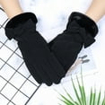 thumbnail image 2 of Women Bow Winter Snow Gloves Outdoor Gloves Waterproof Gloves, 2 of 5