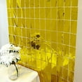thumbnail image 5 of Balsa Circle Metallic Gold Rectangle 3x6.5 feet Foil Tassels Fringe Backdrop Curtains Party, 5 of 8