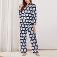 thumbnail image 2 of Fotbe Cute Sheep With Star Conjunto de Pijama de Manga Larga para Mujer con Estampado, Ropa de Dormir de 2 Piezas, Conjunto de Casa Suave y Cómodo con Bolsillos-X-Large, 2 of 7