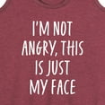 thumbnail image 3 of Instant Message - Not Angry Just My Face - Women's Racerback Tank Top, 3 of 6