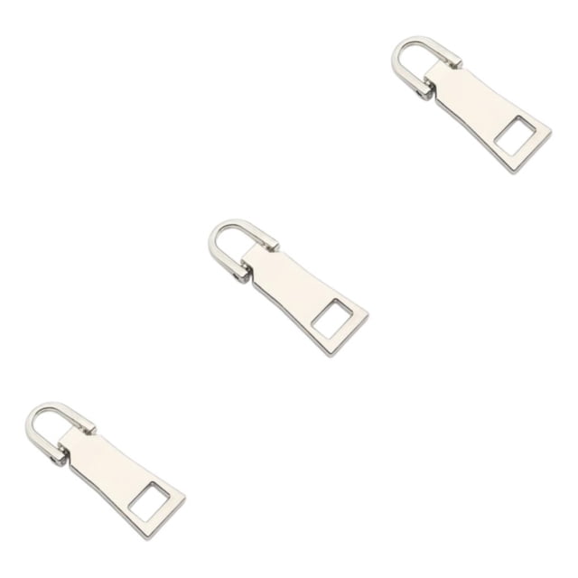 Guardoinrt 3pack/lot Reusable Zippers Replacement Header - Practical And Wide Application Widely Zippers Slider No.8 * Silver 3Set