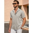 thumbnail image 4 of Coshow Mens Button Down Dress Shirts Business Casual Long Sleeve Wrinkle Free Blouses, 4 of 8