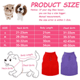 thumbnail image 3 of Chaleco de vellón elástico para perros Suéter para perros Suéter cálido para perros Chaqueta de vellón para perros con anilla para correa Chaqueta para cachorros Cálida y suave, 3 of 5