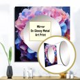 thumbnail image 3 of Designart "Pink Blue Hydrangea Blooming Euphony" Floral Square Mirror For Wall Decor - Large Pink Square Printed Wall Mirror Art - Square Traditional Mirror - Wall Mounted Square Large Mirror, 3 of 5