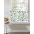 thumbnail image 4 of Eucalyptus Leaves 2 Panel Kitchen Curtains for Small Windows, Sage Green Watercolor Farmhouse Bathroom Tier Curtain, Short Window Treatment for Bedroom/Living Room 55"x24", 4 of 6